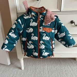 Little girls Patagonia reversible coat